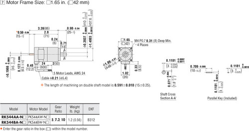 PK544AW-N5 - Dimensions