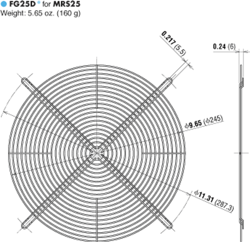 T-MRS25-T-G - Dimensions