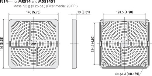 FL14 - Dimensions