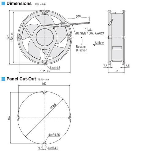 T-MDS1751H-24-G - Dimensions