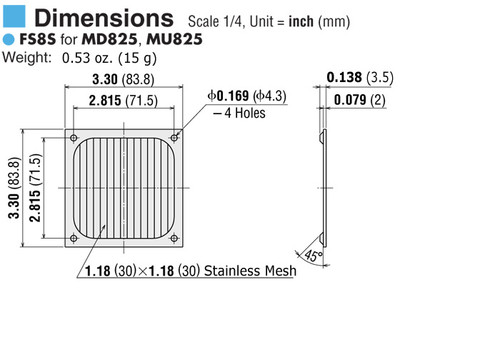 FS8S - Dimensions