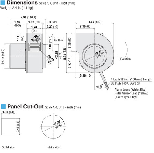 T-MBD8-24-GA - Dimensions