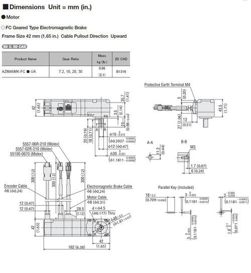 AZM46MK-FC10UA - Dimensions