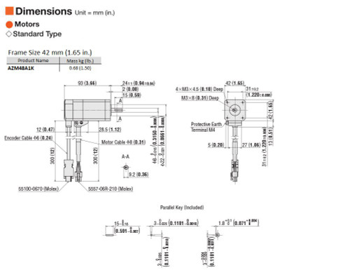 AZM48A1K - Dimensions