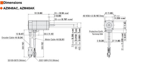 AZM48AK - Dimensions