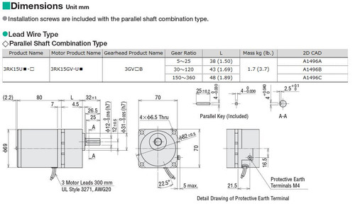 3RK15UA-12.5 - Dimensions