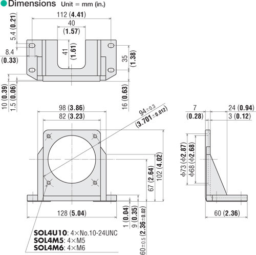 SOL4M5 - Dimensions