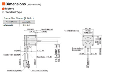 AZM66A0K - Dimensions