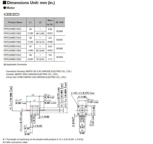 PKP244MD15A2 - Dimensions