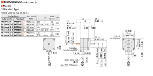 PKE564BC - Dimensions