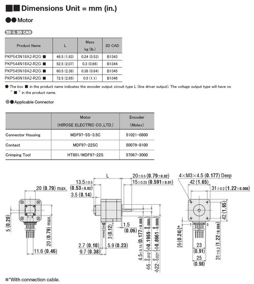 PKP546N18A2-R2G - Dimensions