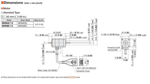 ARM46AC - Dimensions