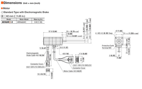 ARM46MC - Dimensions