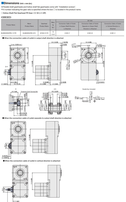 BLM6200SHPM-20FR - Dimensions