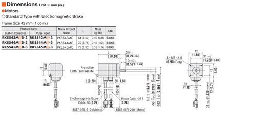 RKS544MC - Dimensions