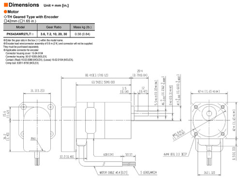 PK543AWR27LT30 - Dimensions