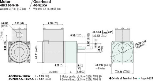 4IK25GN-SH / 4GN6KA - Dimensions