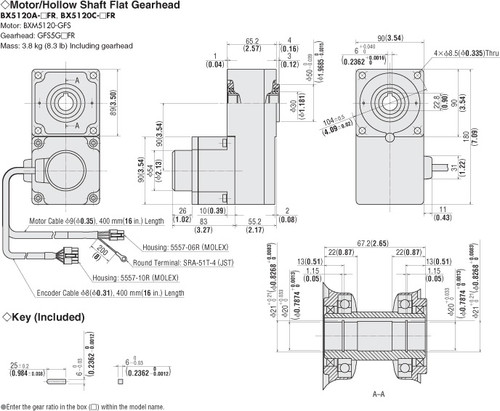 BXM5120-GFS / GFS5G5FR - Dimensions