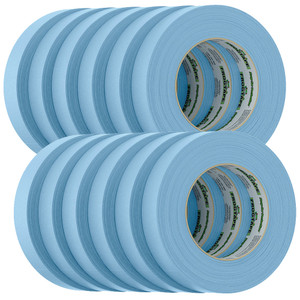FrogTape CP 250 Medium-High Adhesion Masking Tape - 24MM x 55M x 12-Pack - Light Blue - Rated f\/250F [105327]