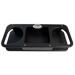 Deep Blue Marine Double Cup Holder w\/Suction Cups - Black [MB-2B]