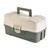 Plano Three-Tray Tackle Box - Green\/Tan [P000407]
