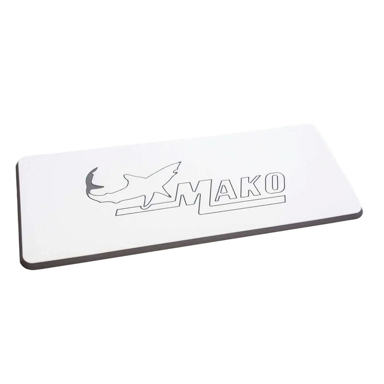 SeaDek Mako Logo Helm Pad - White\/Storm Grey Embossed [39638-80375]
