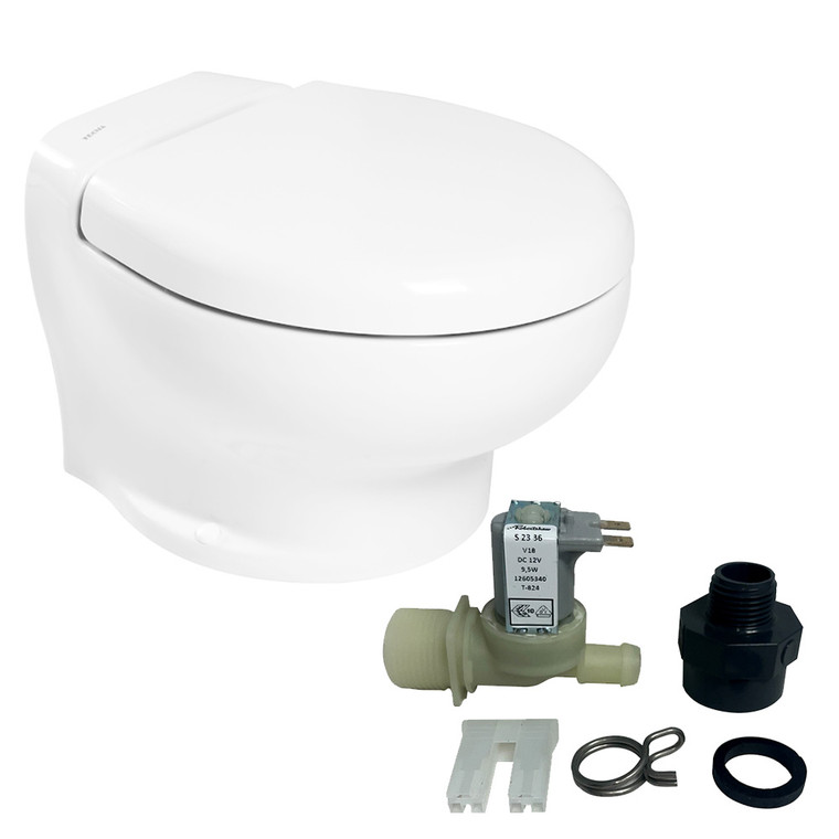 Thetford Nano Touch Compact Toilet Freshwater Kit - 12V [T-NAN012PW\/TSFT\/NA-FWKIT]