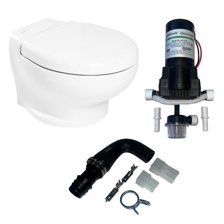 Thetford Nano Eco Compact Toilet Raw Water Kit w\/Inlet Pump - 24V [T-NAN024PW\/TSFT\/NA-RWKIT]