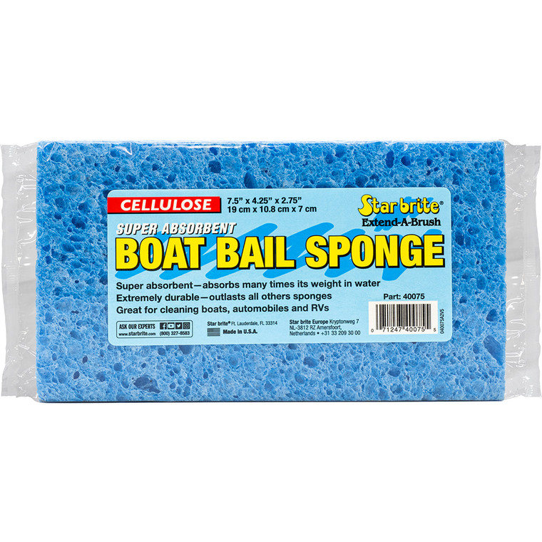 Star brite Super Absorbent Cellulose Bail Sponge XL - 7.5" x 4.25" x 2.75" [40075]