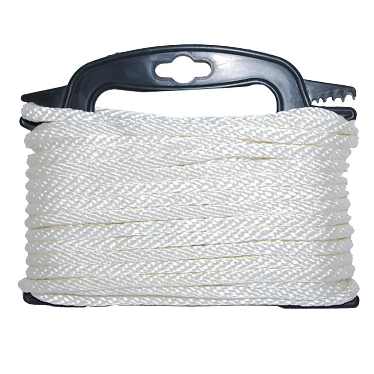 Attwood Braided Nylon Rope - 3\/16" x 100' - White [117553-7]