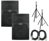 Peavey PVXp15 PA Speaker Bundle w/ Stands & Cables