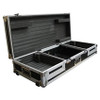Mr. Dj CASE900 Flight Chest Style Dj Coffin Case with Wheels and Large Format CD Player
