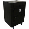 MR DJ CASE5000BK Black ATA 16 Space 10 Slanted Top 16U 10U Mixer Amp Dj CD Combo Rack Flight Case With Laptop Shelf