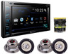 Pioneer DVD player AVH-290BT , 6.2 With 2 Pairs Of Absolute HQ653 6.5 Speakers And Free TW600 Tweeter