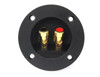 Absolute USA RST-350 3-Inch Round Gold Push Spring Loaded Jacks Double Binding Post Speaker Box Terminal Cup
