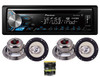 Pioneer DEH-X3900BT Vehicle CD Digital Music Player Receivers, Black With 2 Pairs Of Absolute HQ653 6.5 Speakers And Free TW600 Tweeter
