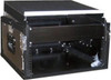 MR DJ CASE4000BK Black ATA 6 Space 10 Slanted Top 6U 10U Mixer Amp Dj CD Combo Rack Flight Case With Laptop Shelf