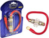 Absolute AGHPKG4RD 4 Gauge Red Power Cable and In-Line Fuse Kit with 60A Fuse and Ring Terminal