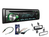 PIONEER 1DIN CAR MP3 CD STEREO W/ USB AUX-IN BLUETOOTH & PANDORA+ W/ Radio Stereo Install Dash Kit + wire harness And antenna adapter for Jeep Grand Cherokee (02-04), Liberty (02-07), Wrangler (03-06)