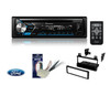 Single Din CD Receiver with USB & Aux Input W/ Mounting Kit-FMK550 for 1995-2011 Ford/Lincoln/Mazda/Mercury