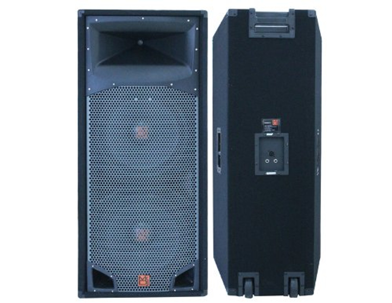 MR DJ COMSD15 DOUBLE 15" THREE WAY PRO PA/DJ SPEAKER 5000 MAX POWER