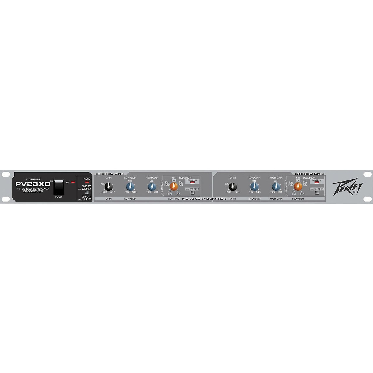 Peavey PV 23XO 2-Way Stereo 3-Way Mono Crossover