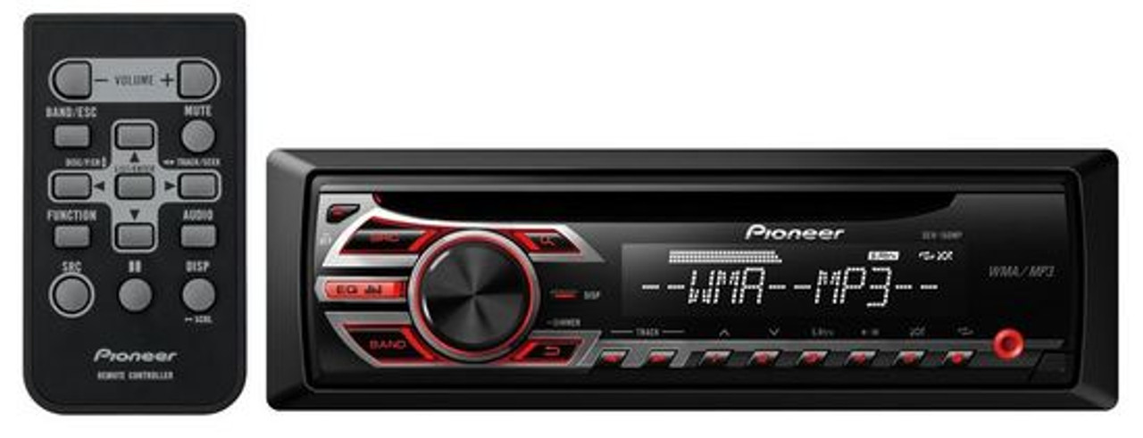 PIONEER DEH-150MP SINGLE-DIN CAR STEREO CD MP3 PLAYER 3.5MM AUX INPUT & REMOTE