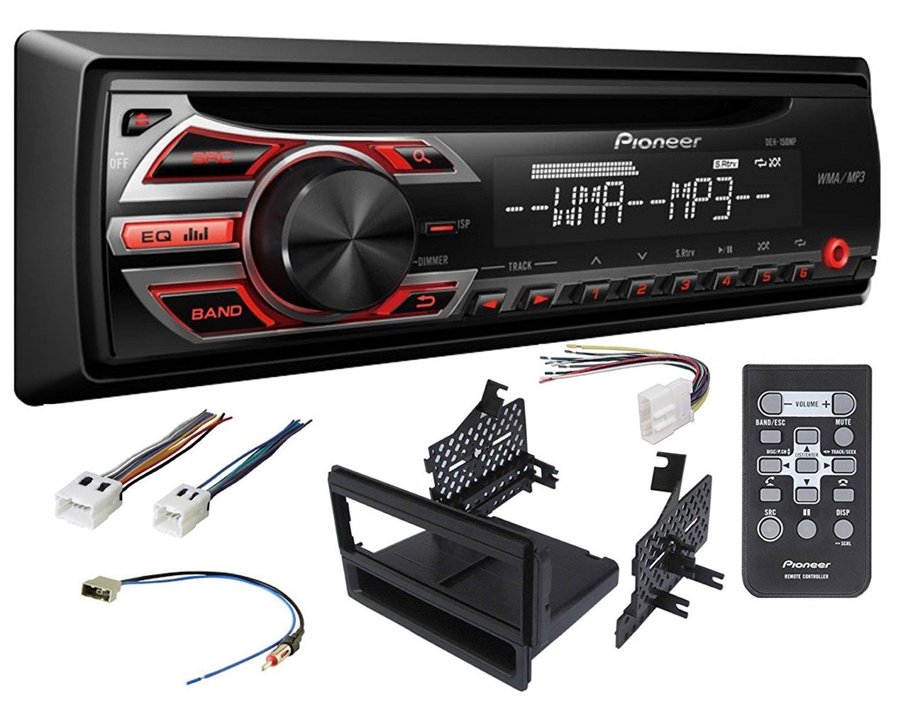 Pioneer Car Radio Stereo CD Player Dash Install Mounting Kit Harness Antenna -34