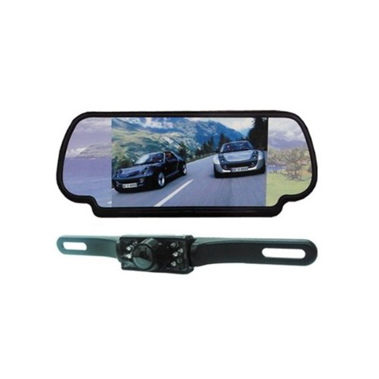 Absolute CAMPACK-700 7.0 Inches TFT/LCD Rear View Mirror Monitor with Rear View Night Vision Camera