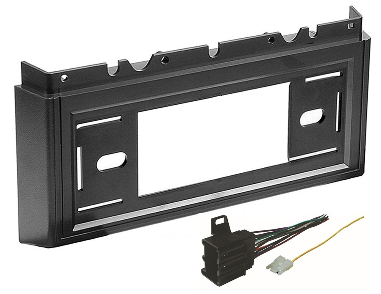 Car Radio Stereo CD Player Dash Install Mounting Trim Bezel Panel Kit + Harness -49