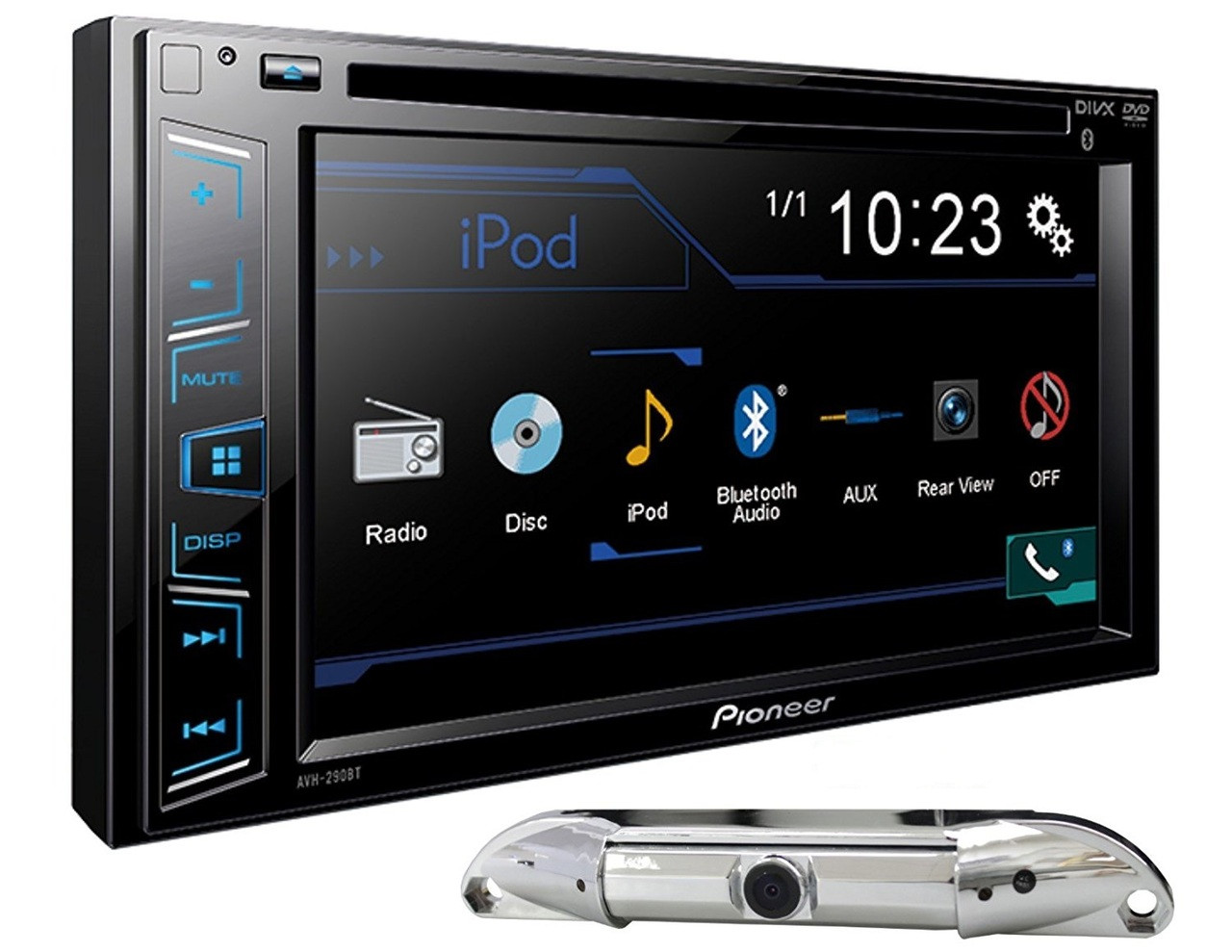 PIONEER AVH-290BT 6.2" TOUCHSCREEN DVD CD BLUETOOTH STEREO FREE ABSOLUTE CAM-800 REARVIEW CAMERA