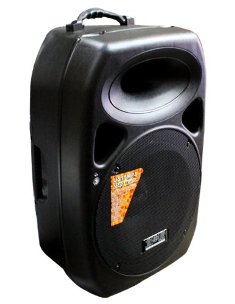 ABSOLUTE USA PRO US15MP3 PORTABLE 15-INCH Amplified Speaker with MP3/SD/USB Player Built-In LCD Display and Remote Control