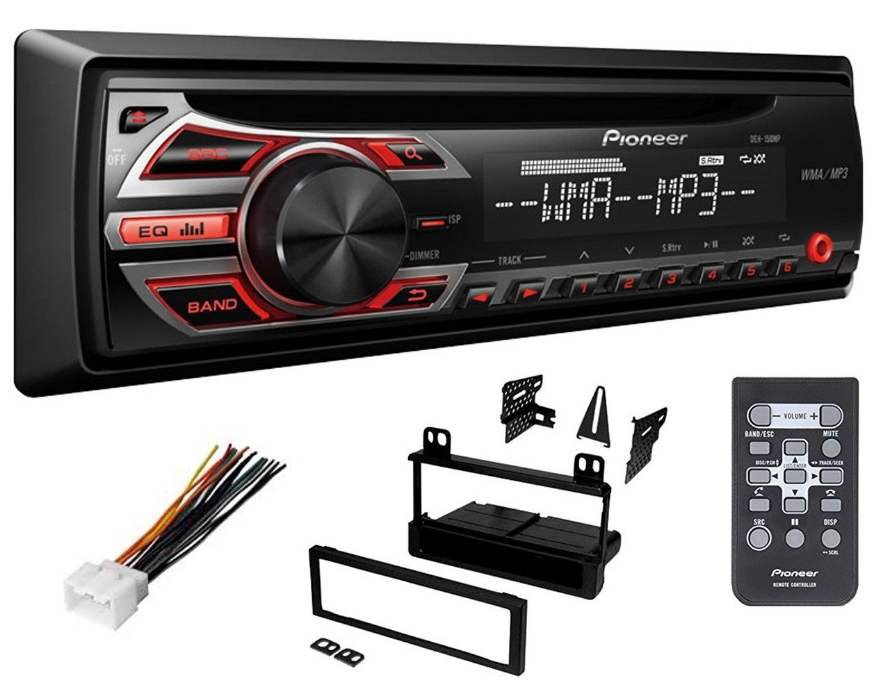 Pioneer Ford CD Car Stereo Radio Kit Dash Installation Mounting With Wiring Harness
