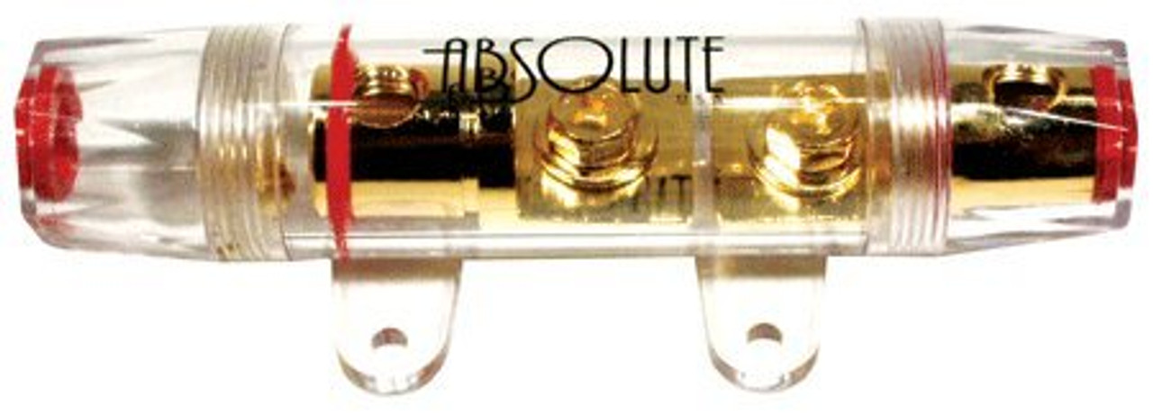 Absolute USA ANH-2 0/2/4 Gauge Wire AWG In-Line Waterproof ANL Fuse Holder